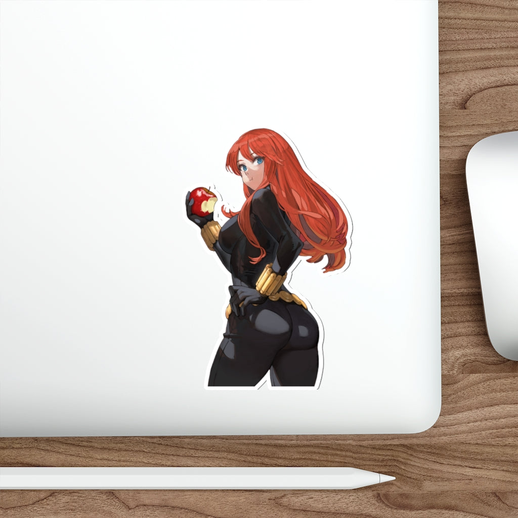 Black Widow Bubble Butt Waterproof Sticker - Ecchi Vinyl Decal