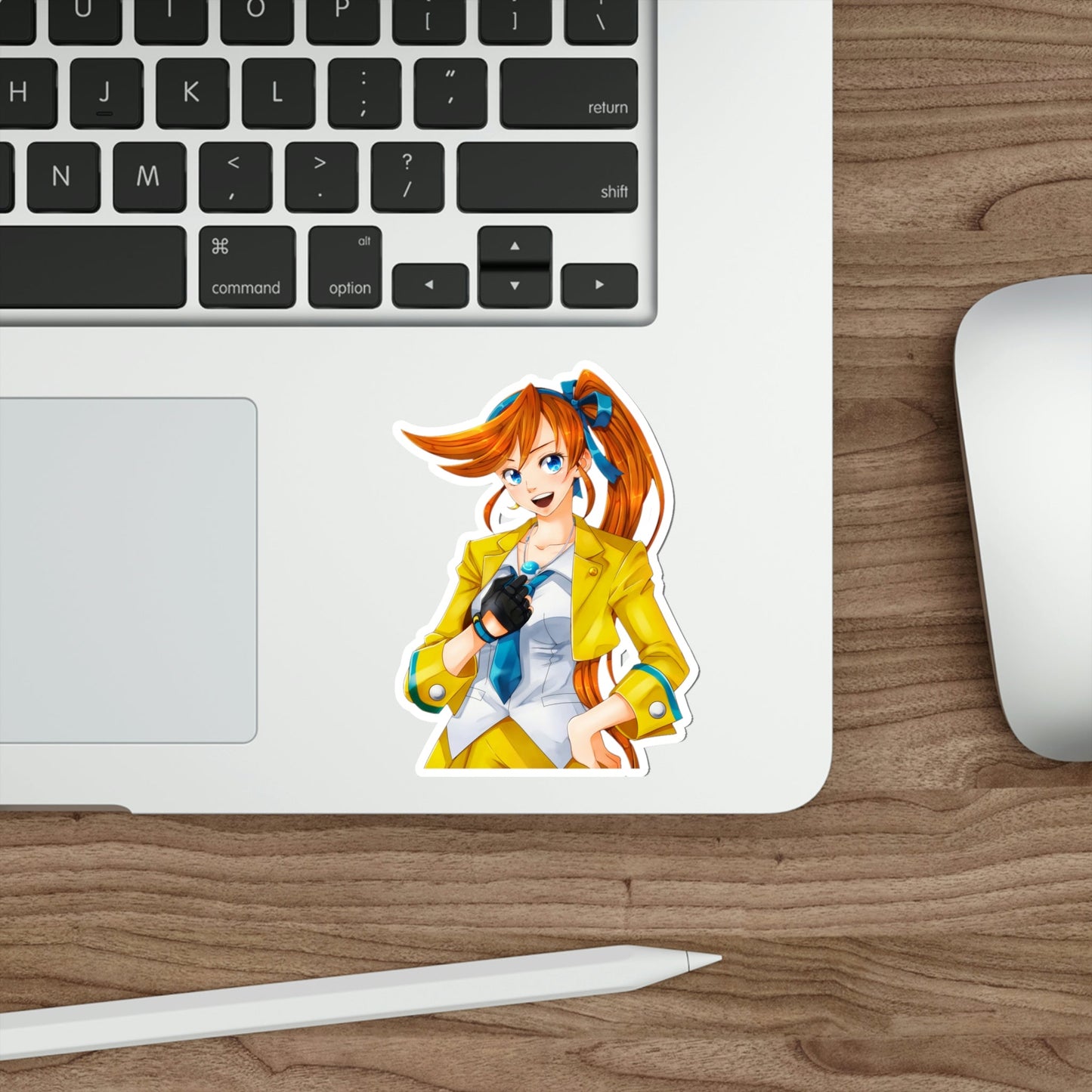 Ace Attorney Athena Cykes Waifu Waterproof Sticker - Weatherproof Vinyl Car Decal