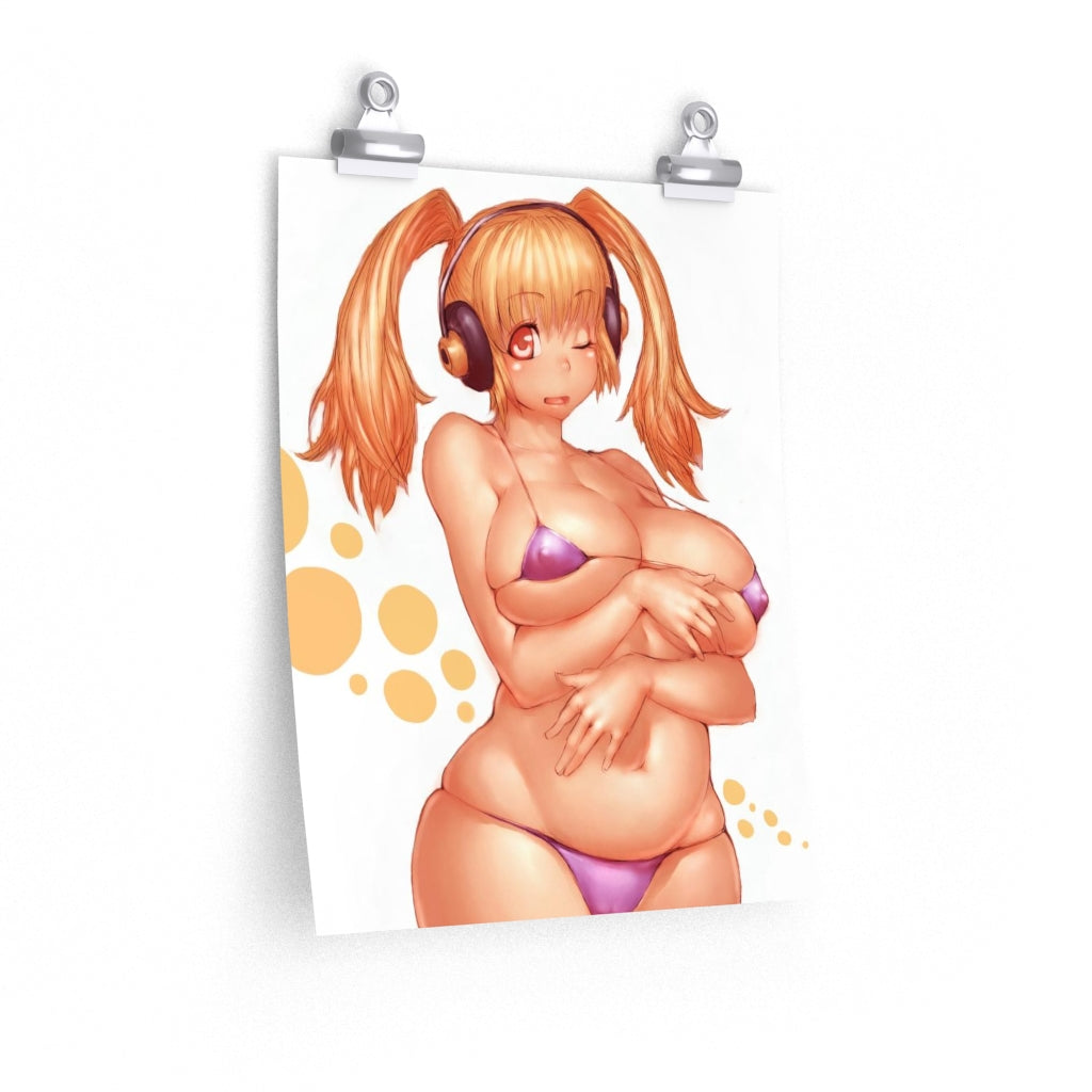 Super Pochaco Nitroplus Poster - Lewd Premium Matte Vertical Poster - Adult Wall Art