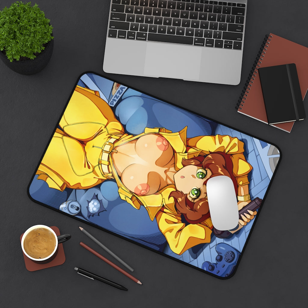 Nude Tits April O'Neil Teenage Mutant Ninja Turtles Desk Mat - Lewd Mousepad - Sexy Girl Playmat