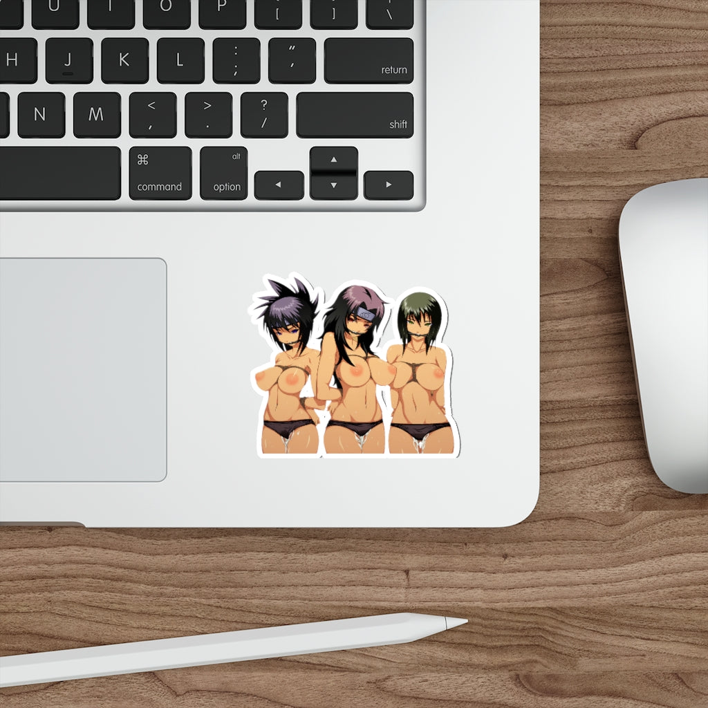 Topless Anko Kurenai and Shizune Naruto Hentai Waterproof Sticker - Ecchi Vinyl Decal