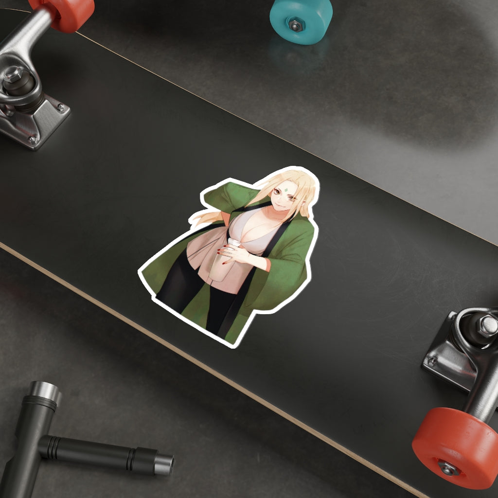 Tsunade Naruto Sake Time Waterproof Sticker - Ecchi Vinyl Decal