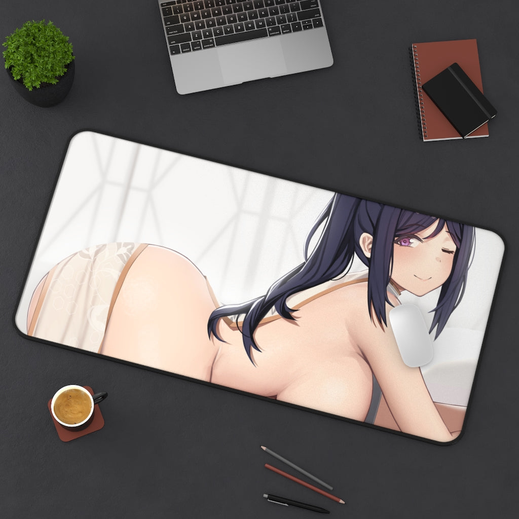 Love Live Sunshine Ecchi Mousepad - Kanan Matsuura Large Desk Mat - Ecchi Mouse Pad - MTG Playmat