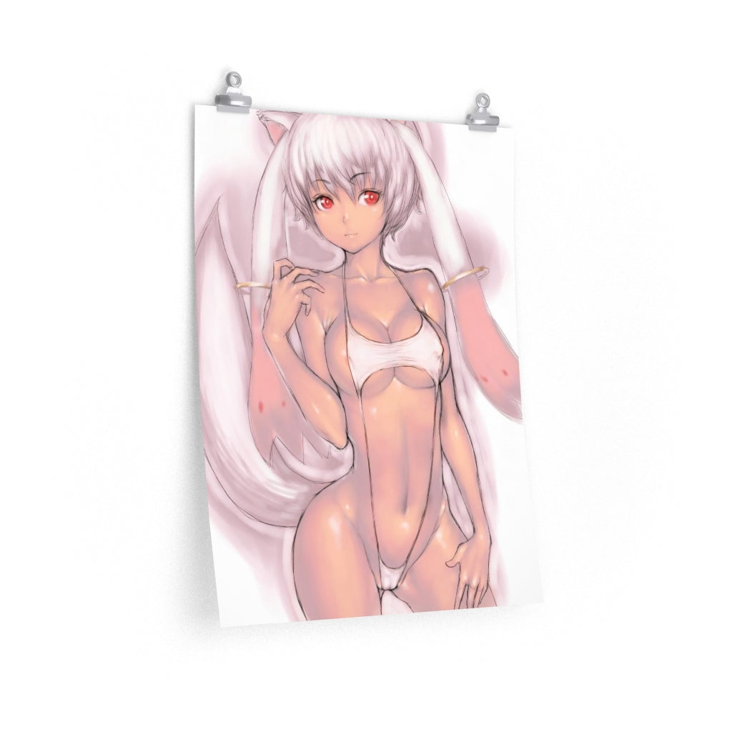 Kyubey Mahou Shoujo Madoka Magica Poster - Lewd Premium Matte Vertical Poster - Adult Wall Art