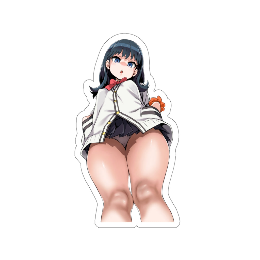 Lewd Upskirt SSSS Gridman Rikka Takarada Waterproof Sticker - Ecchi Vinyl Decal