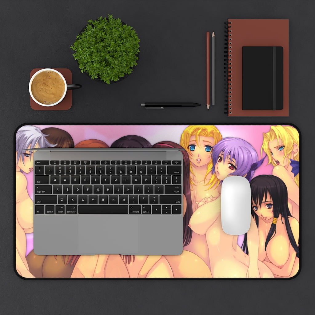 Dead or Alive Nude Waifus Desk Mat - Lewd Mousepad - Sexy Gaming Girls Playmat