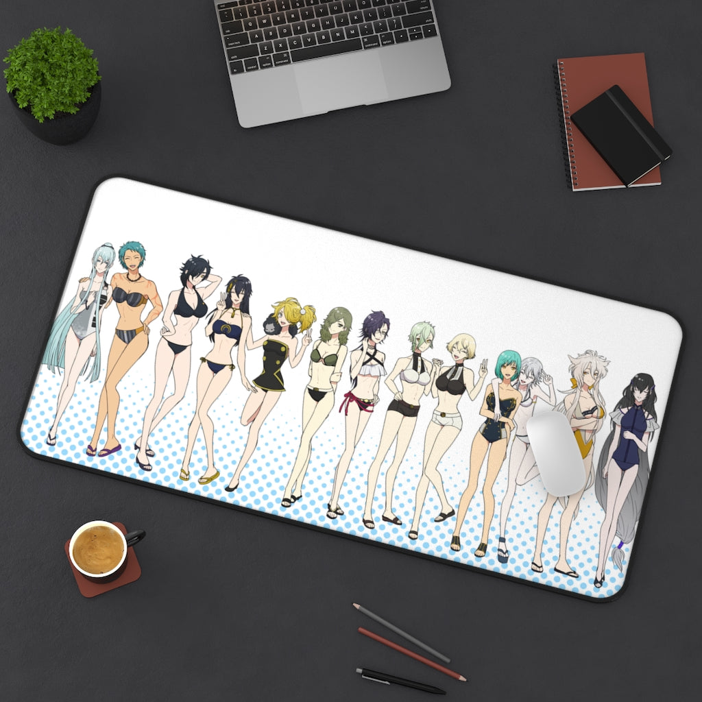 Touken Ranbu Sexy Bikini Waifus Desk Mat - Non Slip Mousepad - Sexy Girl Playmat