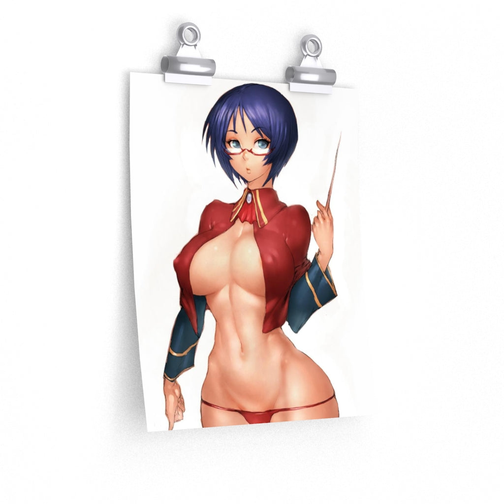 Amelia Quiz Magic Academy Poster - Lewd Premium Matte Vertical Poster - Adult Wall Art