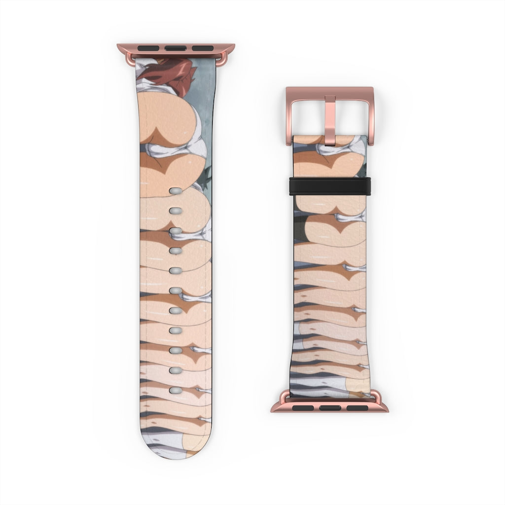 Apple Watch Band 38 mm and 42 mm - Pantsu Butts Lewd Leather Apple Watch Band