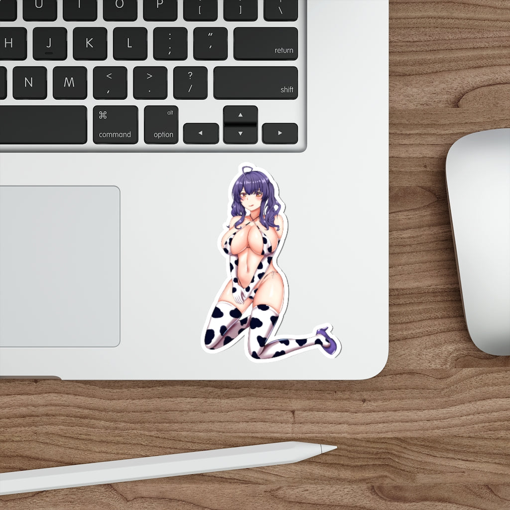 Azur Lane Pola Cow Girl Waterproof Sticker - Ecchi Vinyl Decal