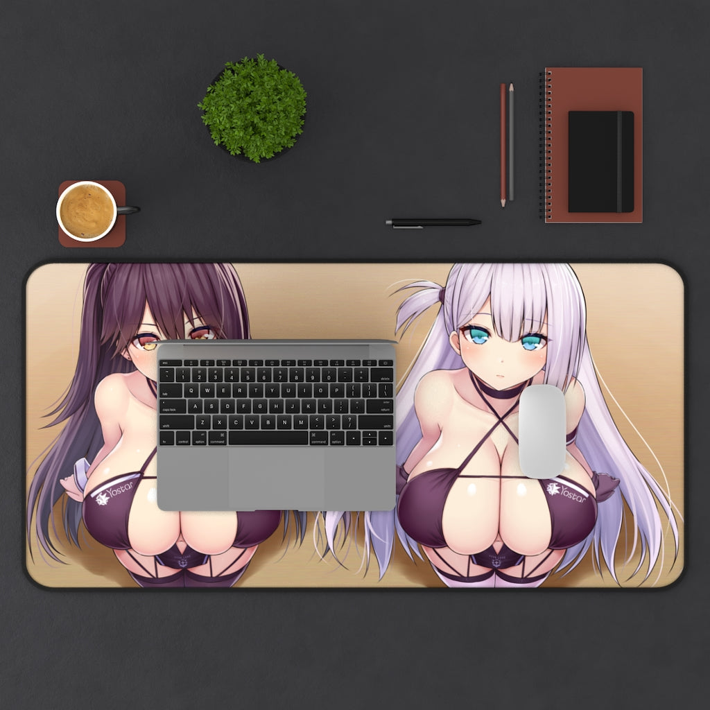 Sexy Bikini Boobs Anime Mousepad Doujin - Shoukaku and Zuikaku Oppai Desk Mat - Big Gaming Mouse Pad - MTG Playmat