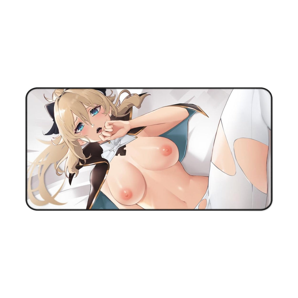 Nude Boobs Jean Genshin Impact Desk Mat - Non Slip Mousepad