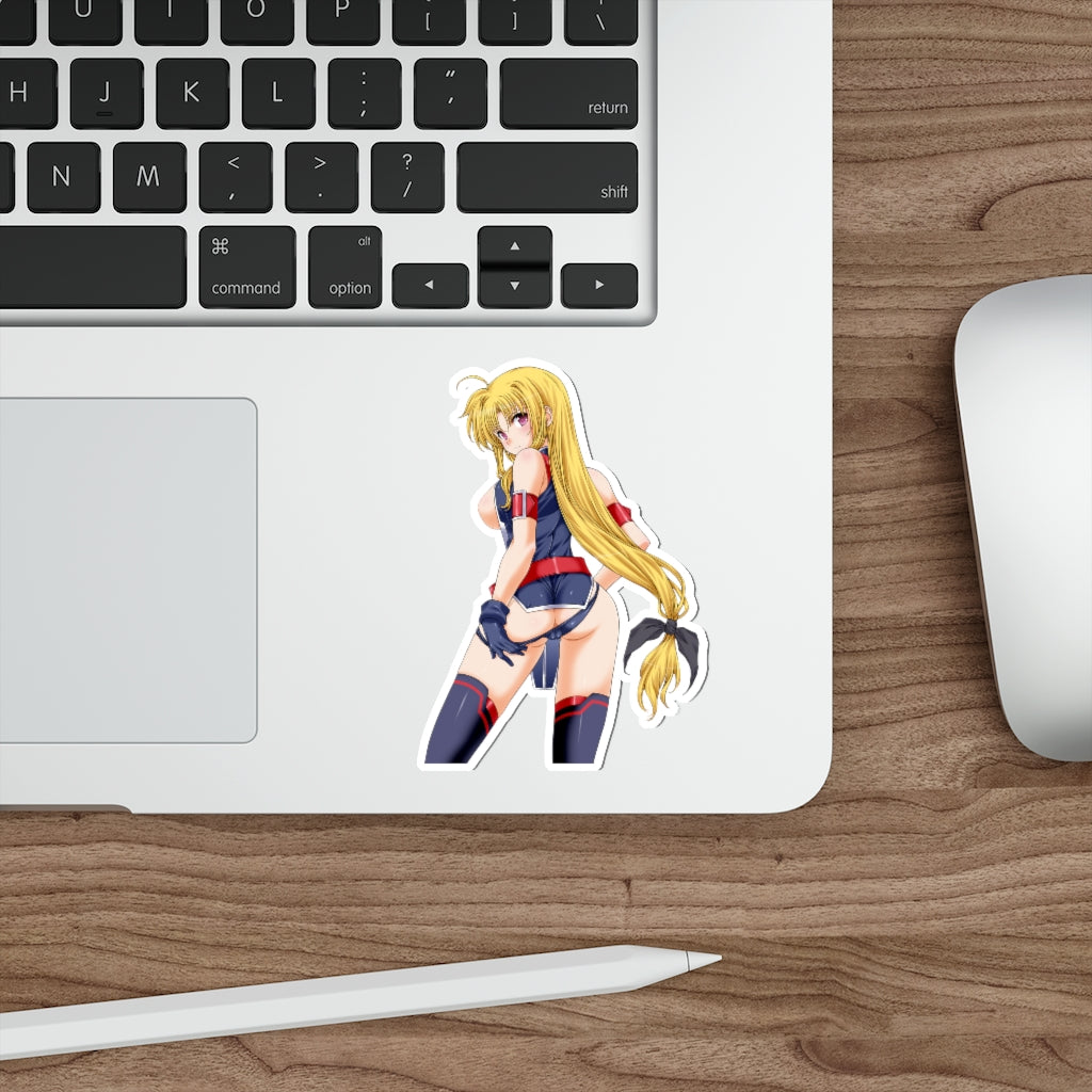 Sexy Fate Testarossa Magical Girl Lyrical Nanoha Waterproof Sticker - Ecchi Vinyl Decal