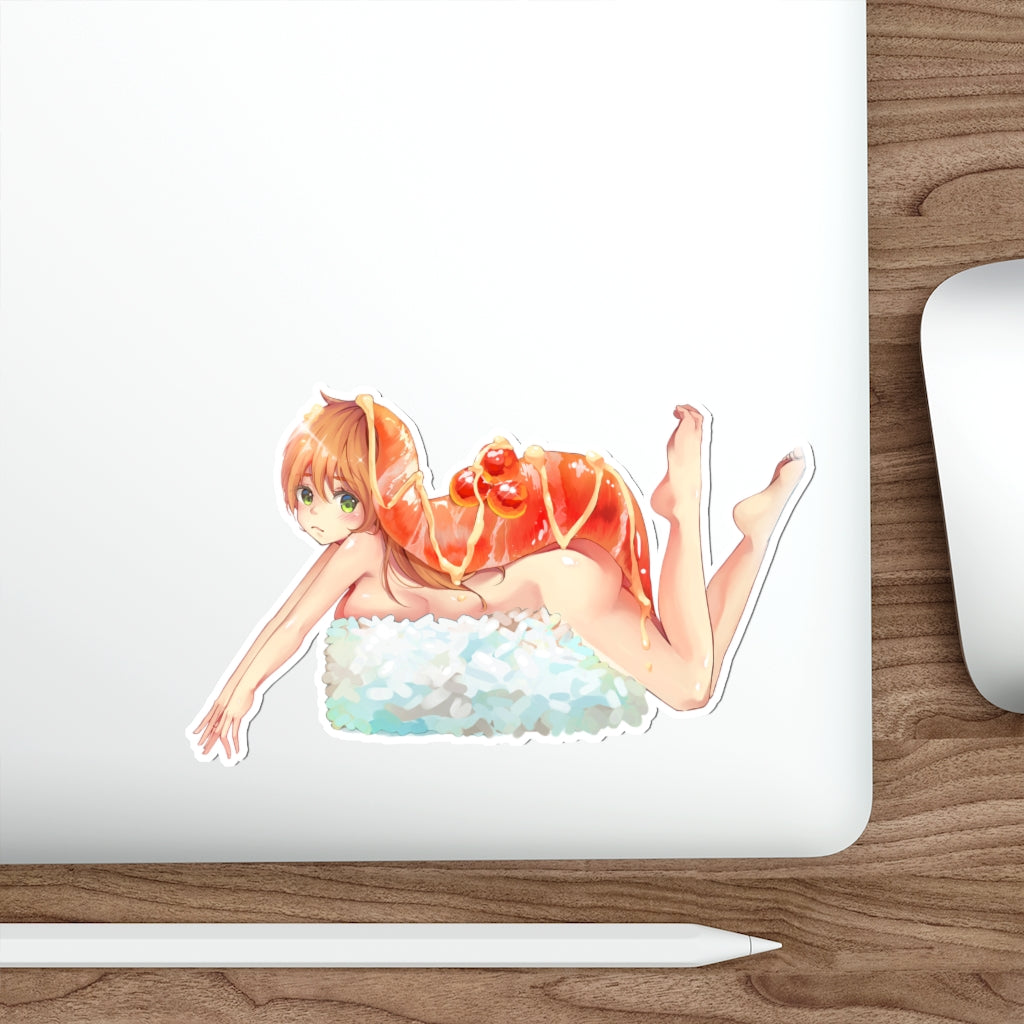 Sexy Sushi Waifu Waterproof Sticker - Ecchi Vinyl Decal