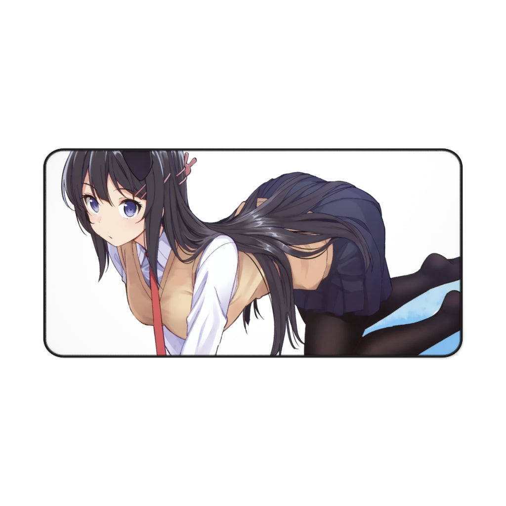 Mai Sakurajima School Girl Mousepad - Rascal Does Not Dream Of Bunny Girl Senpai Desk Mat