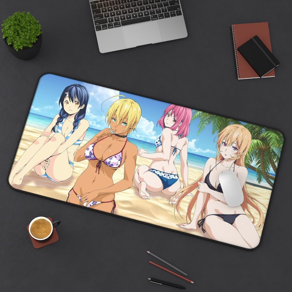 Food Wars Sexy Mousepad - Bikini Female Cast Desk Mat - Ecchi Anime Playmat