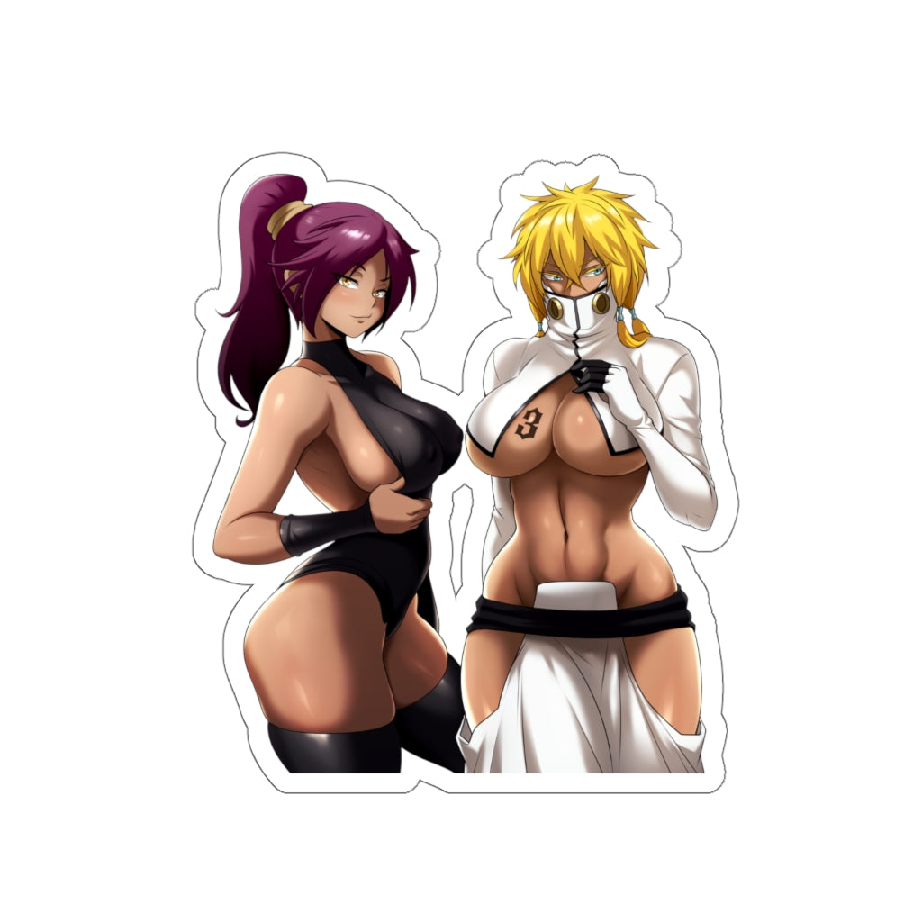 Big Boobs Yoruichi and Harribel Bleach Waterproof Sticker - Ecchi Vinyl Decal