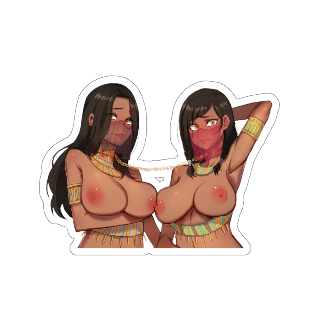 Overwatch Nude Tits Pharah and Captain Amari Waterproof Sticker Decal