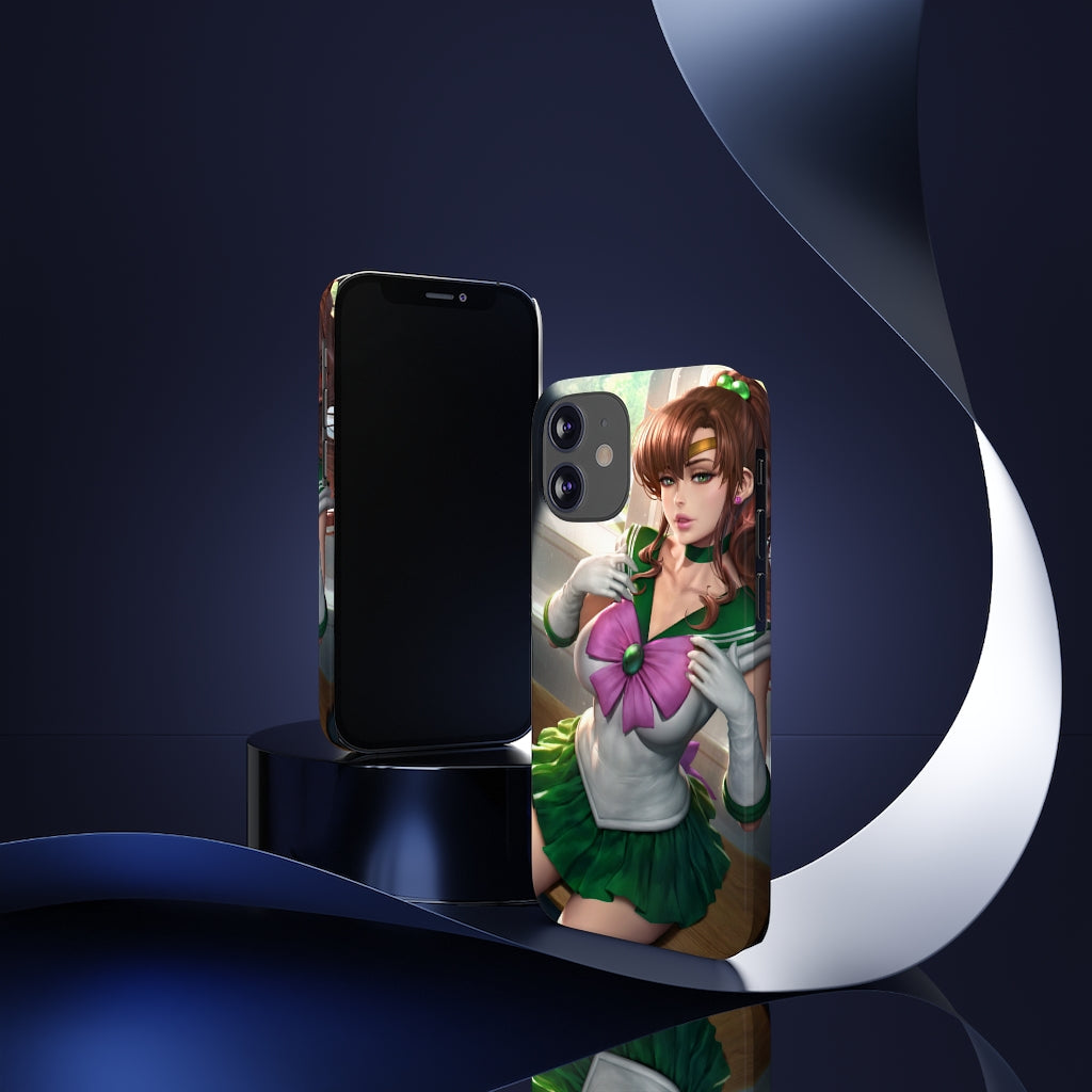 iPhone 13 Case - iPhone 12 Case - Sailor Jupiter Anime Phone Case - Sailor Moon Phone Case