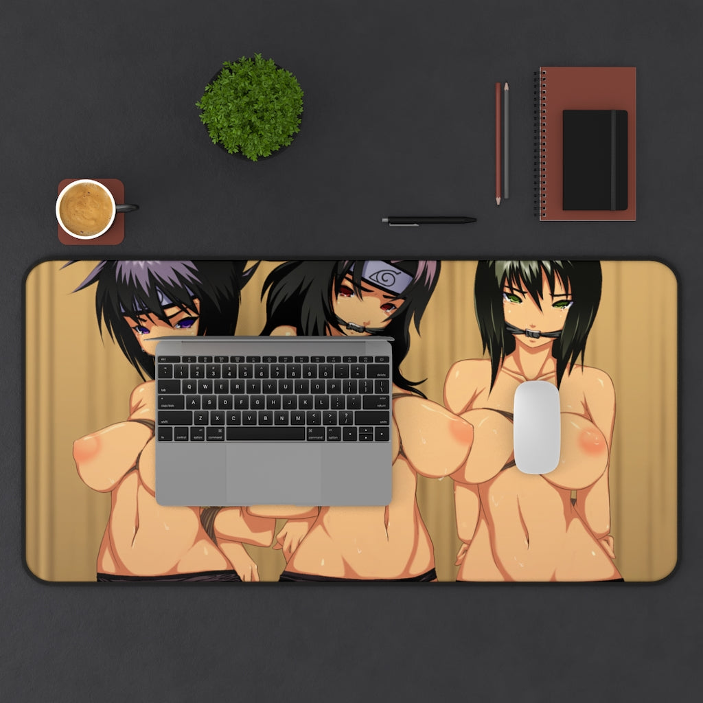 Naruto Hentai Shibari Topless Waifus Mousepad - Gaming Playmat