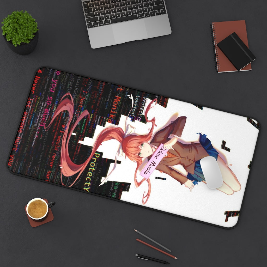 Doki Doki Literature Club Sexy Mousepad - Delete Monika Large Desk Mat - DDLC Ecchi Playmat