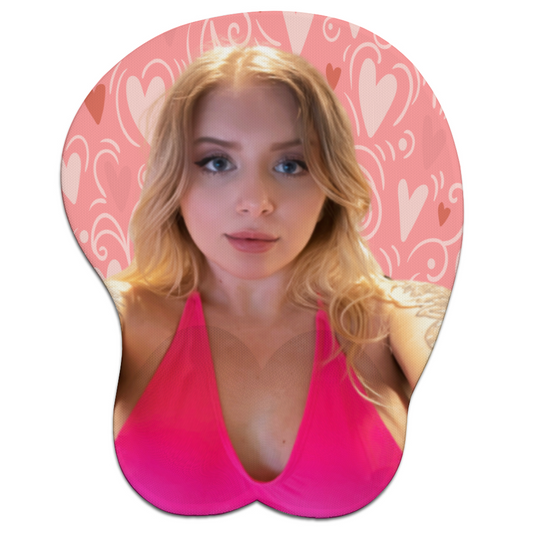 Ashbeansupreme Oppai Mousepad with Silicone Wrist Support