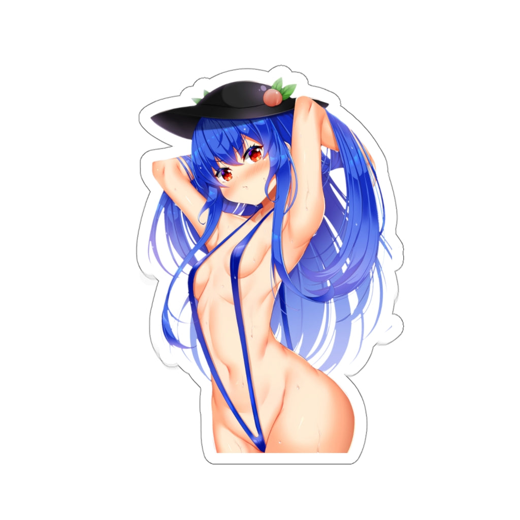 Sexy Bikini Hinanawi Tenshi Touhou Waterproof Sticker - Ecchi Vinyl Decal