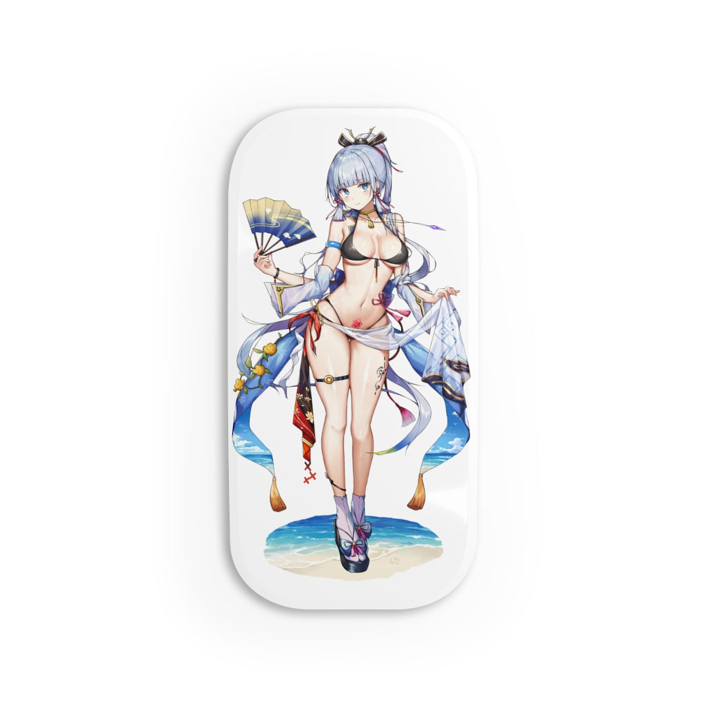 Ecchi Phone Grip - Genshin Impact Ayaka Cell Phone Stand - Phone Click-On Grip