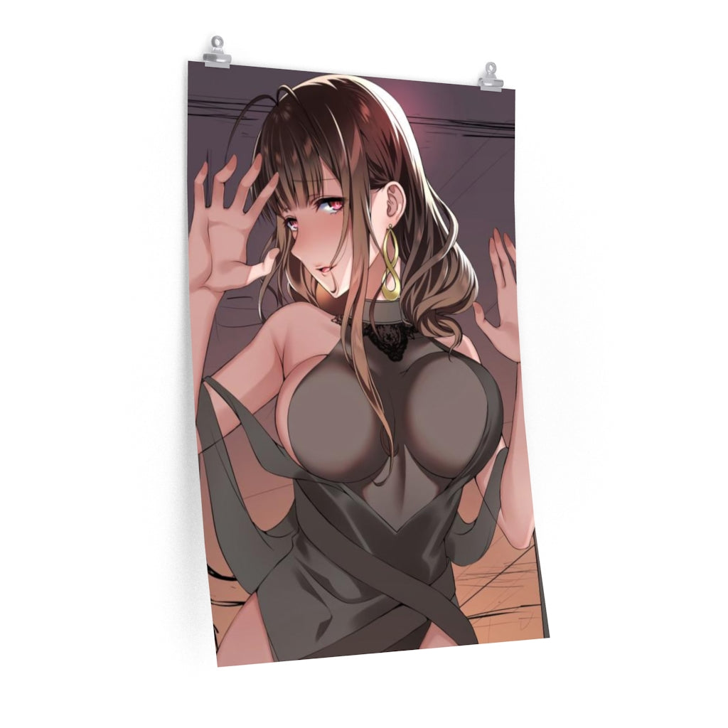 DSR 50 Girls Frontline Boobs Press Poster - Lewd Premium Matte Vertical Poster - Adult Wall Art