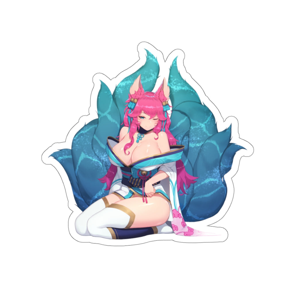 Ahri League of Legends Hot Kimono Waterproof Sticker - Ecchi Vinyl Decal