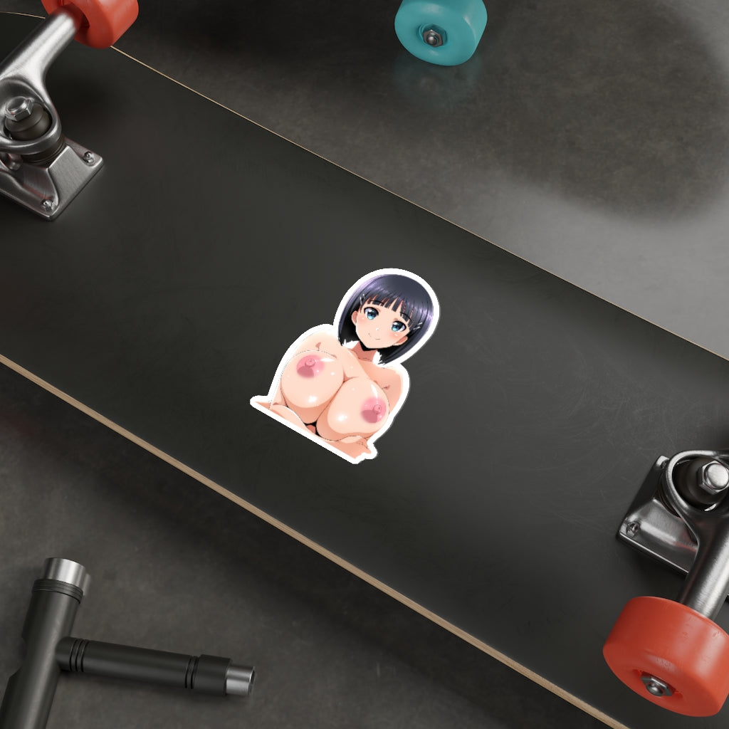 Topless Kirigaya Suguha Sword Art Online Peeker Waterproof Sticker - Ecchi Vinyl Decal