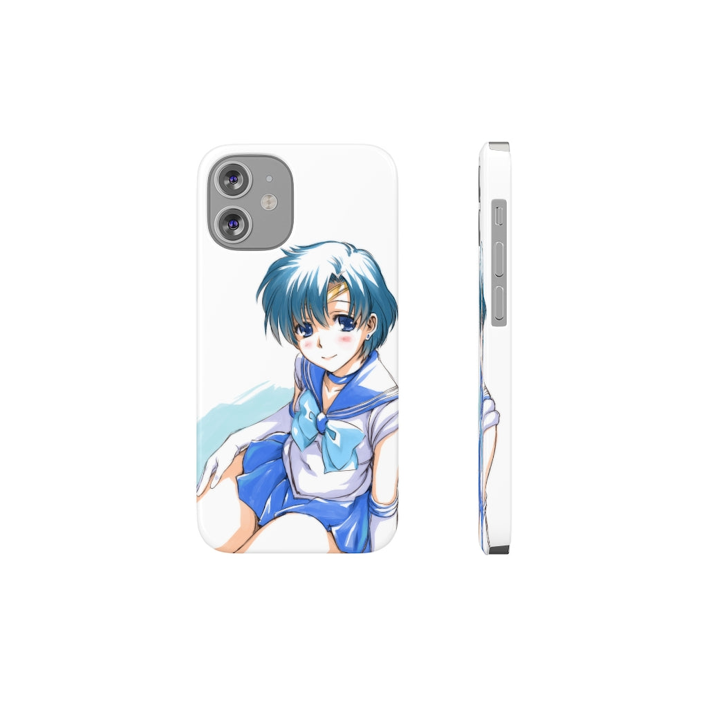 iPhone 13 Case - iPhone 12 Case - Sailor Mercury Anime Phone Case - Sailor Moon Phone Case