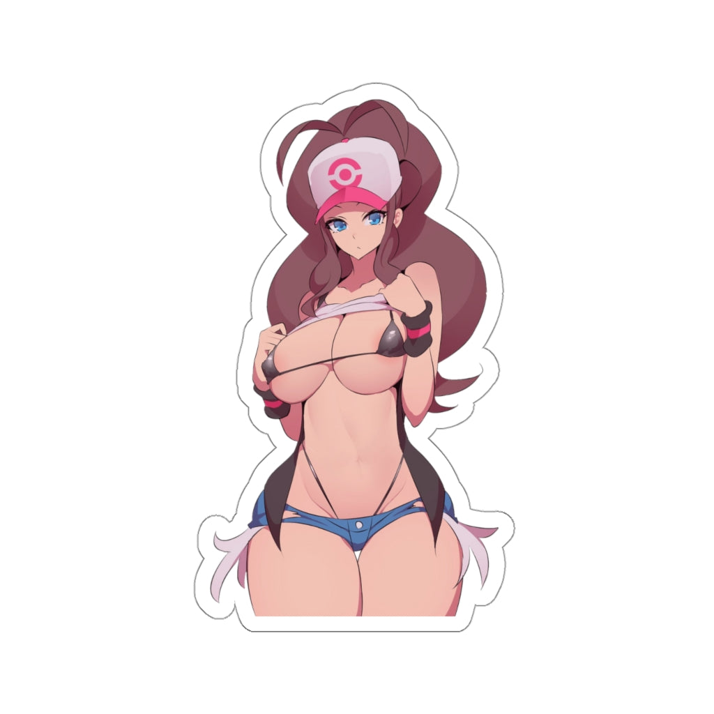 Big Boobs Hilda Pokemon Waterproof Sticker - Ecchi Vinyl Decal