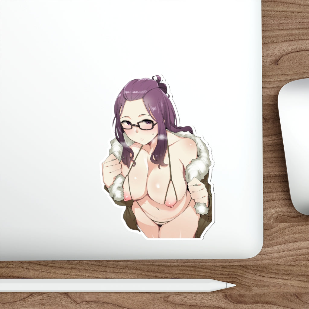 Hentai Bikini Kagamihara Sakura Yurucamp Waterproof Sticker - Ecchi Vinyl Decal