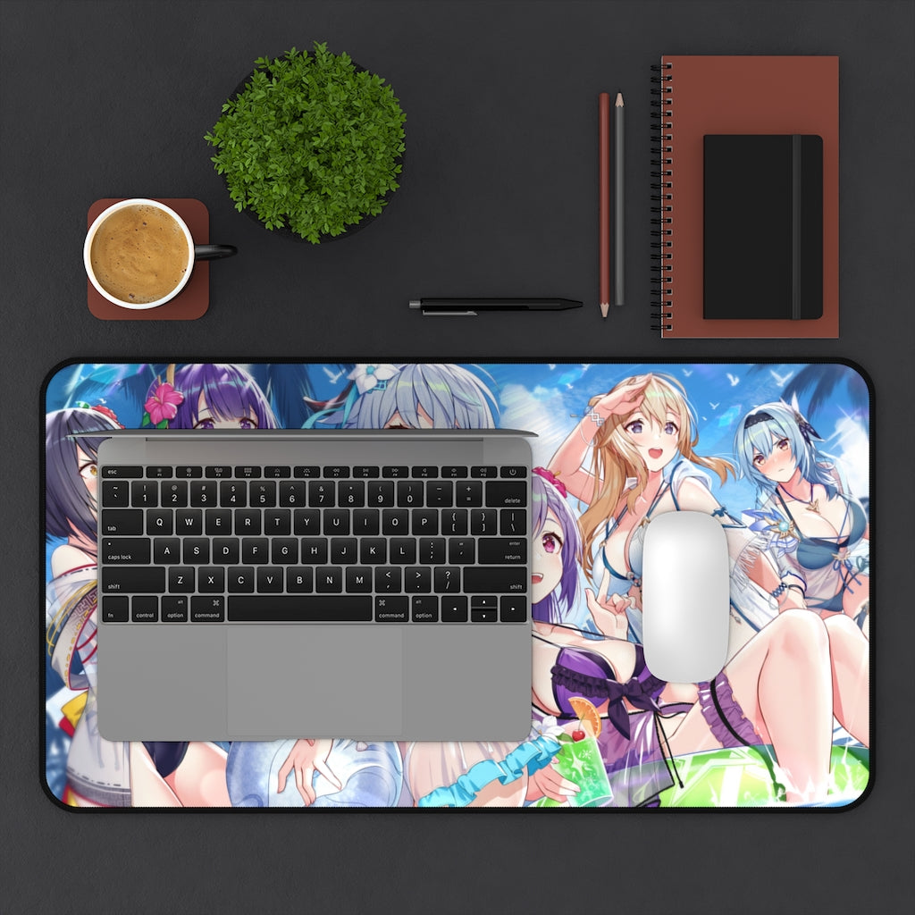 Genshin Impact Bikini Gang Desk Mat - Non Slip Mousepad