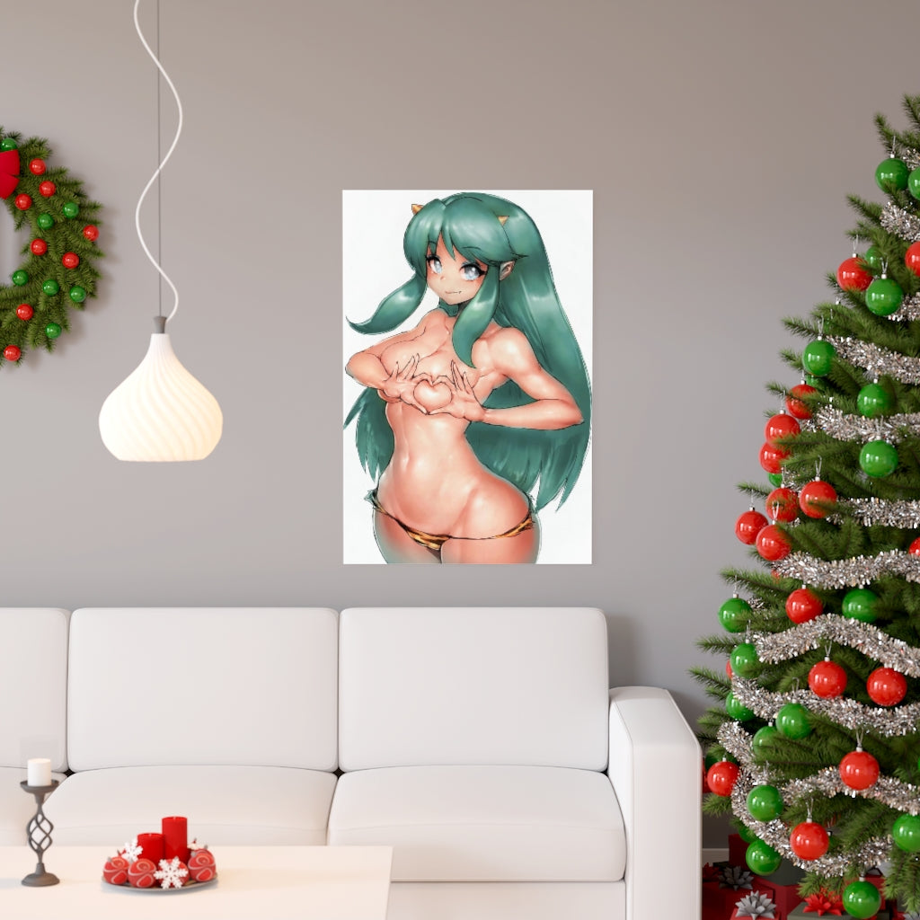 Affiche Lum Urusei Yatsura - Affiche verticale mate de qualité supérieure obscène - Art mural pour adulte