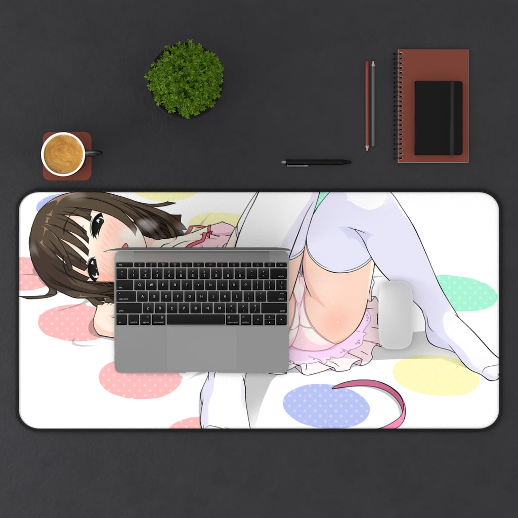 Monogatari Series Ecchi Mousepad - Nadeko Sengoku Pantsu - Large Desk Mat - MTG Playmat