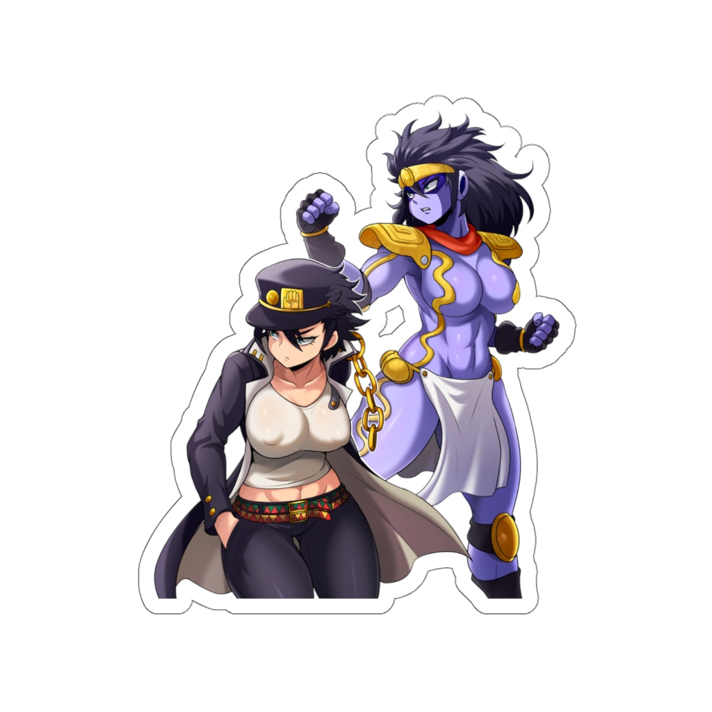 JoJo Female Jotaro Kujo and Star Platinum Waterproof Sticker - Ecchi Vinyl Decal