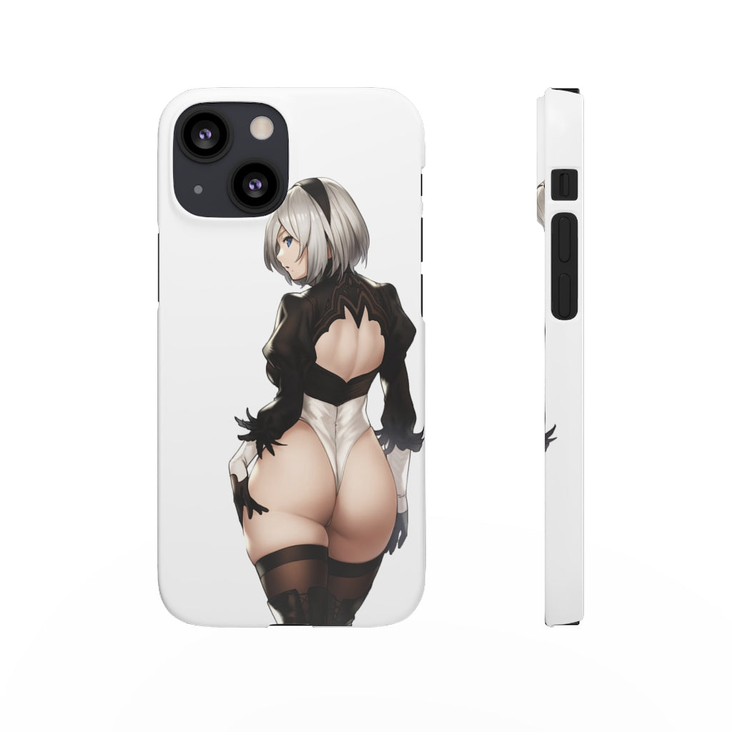 2B Anime Phone Case - Nier Automata Kawaii Aesthetic Snap Case