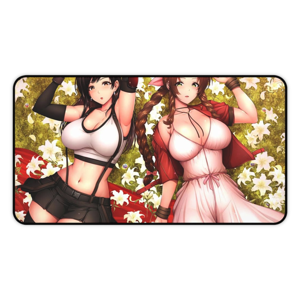 Tifa And Aerith Kawaii Mousepad - Cute Desk Mat - MTG Playmat