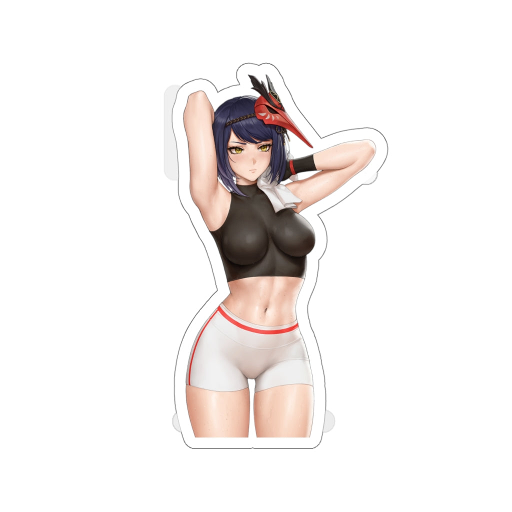 Sexy Kujou Sara Genshin Impact Waterproof Sticker - Ecchi Vinyl Decal