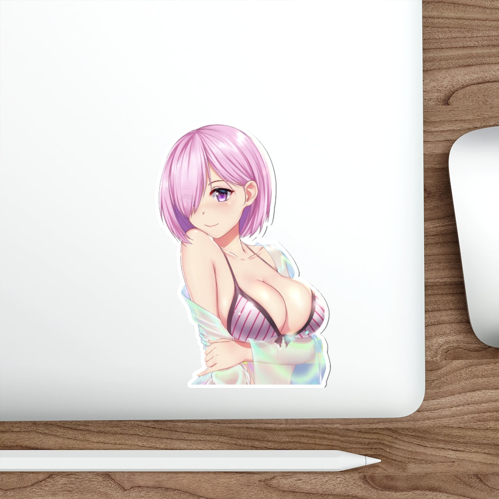 Mash Kyrielight Big Boobs Fate Grand Order Waterproof Sticker - Ecchi Vinyl Decal