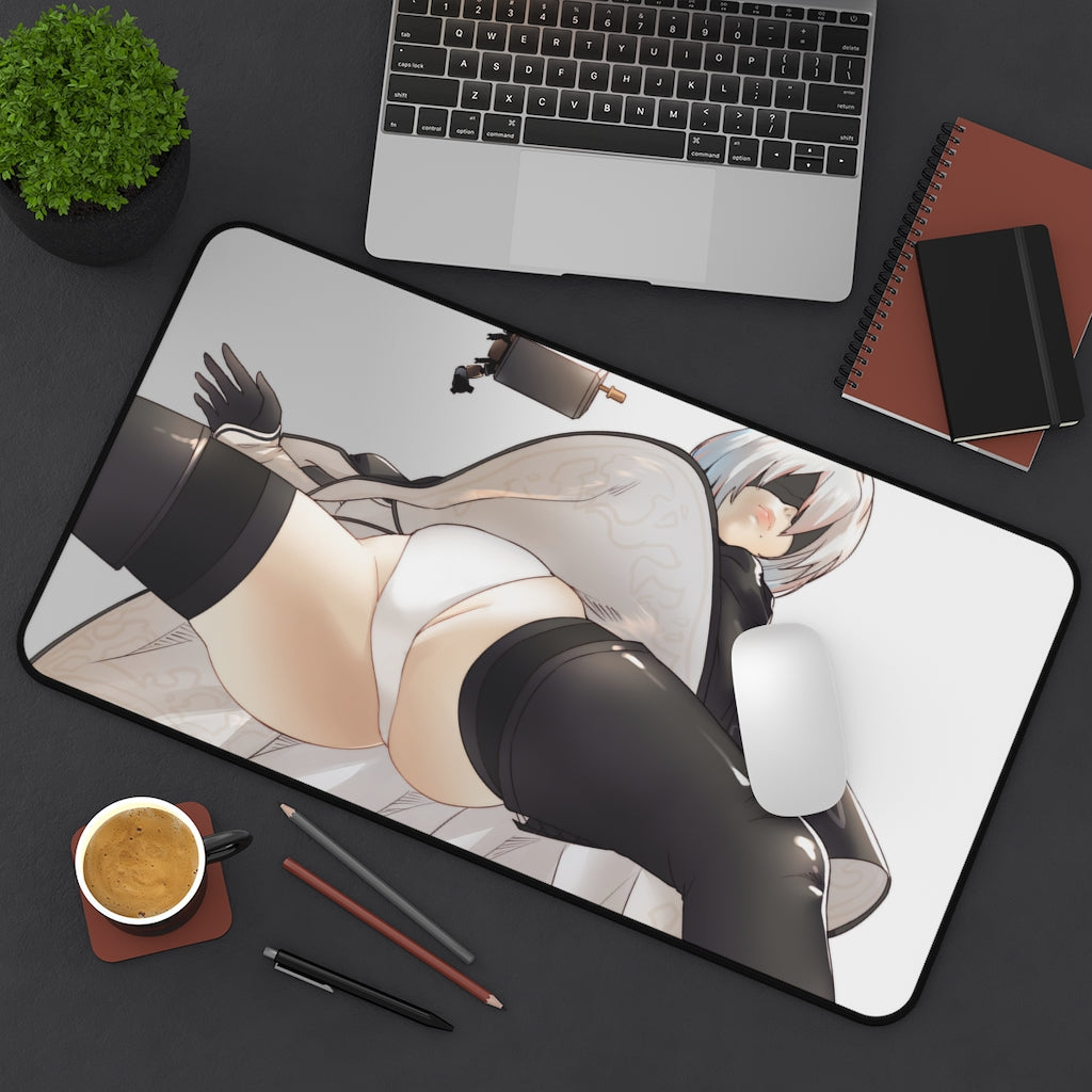 Nier Automata Sexy Mousepad - 2B Panties Desk Mat - Ecchi Gaming Playmat