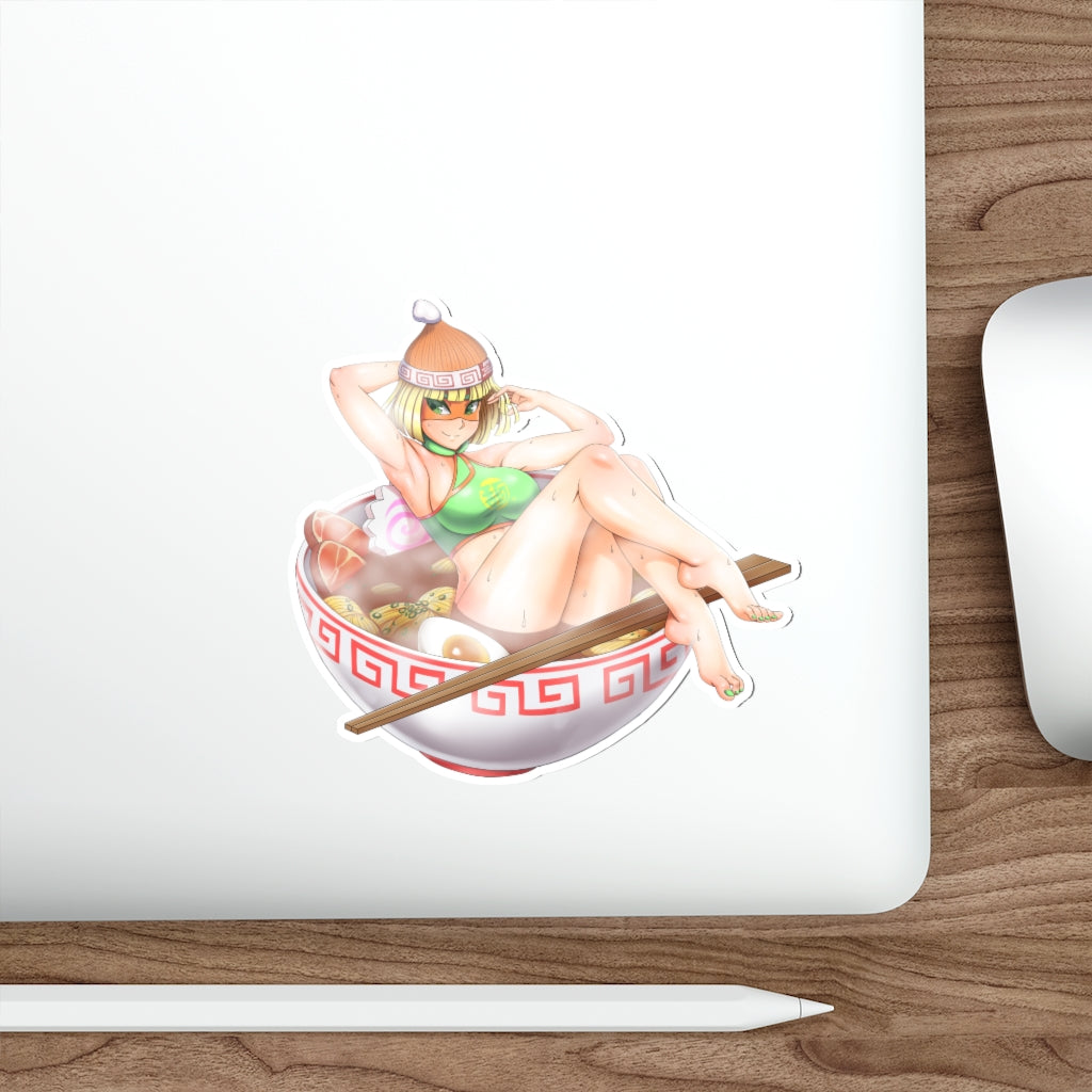 Min Min Arms Sexy Ramen Waterproof Sticker - Ecchi Vinyl Decal