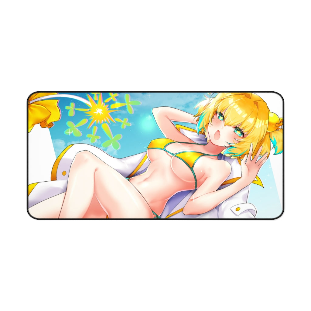 Sexy Pine Bikini Bomber Girl Bomberman Desk Mat - Non Slip Mousepad