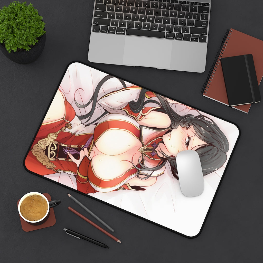 Dynasty Warriors Lian Shi Waifu Desk Mat - Non Slip Gaming Musou Mousepad