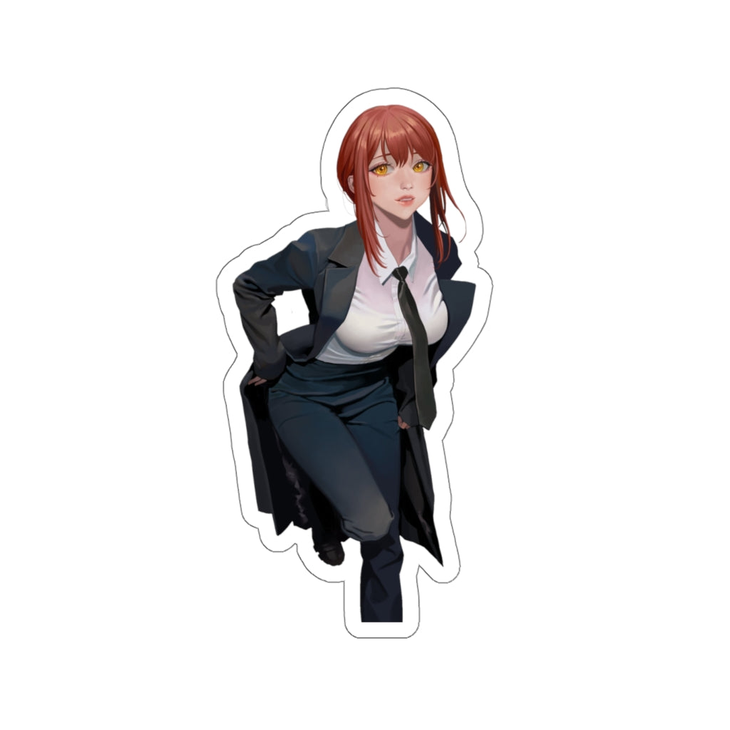 Sexy Anime Girl Makima Chainsaw Man Waterproof Sticker - Ecchi Vinyl Decal