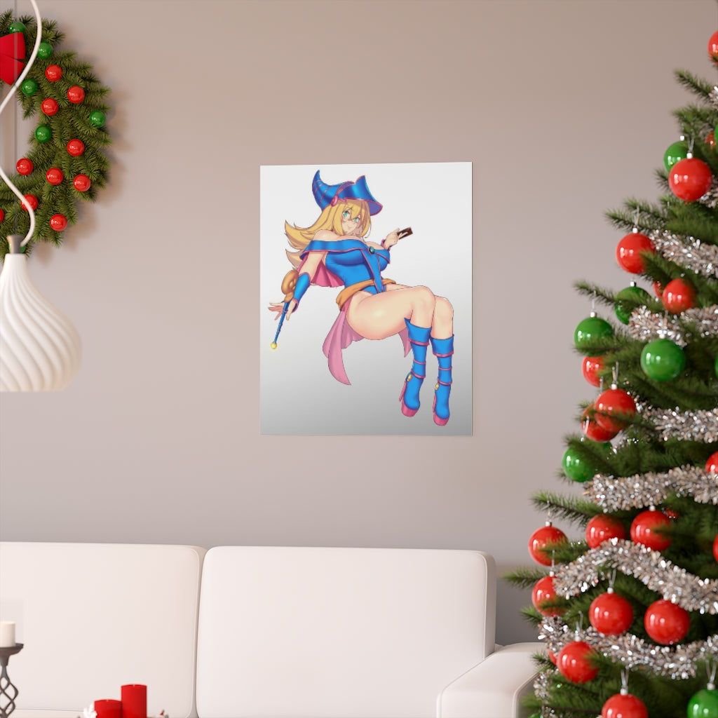 Thicc Dark Magician Girl YuGiOh Ecchi Poster - Lewd Premium Matte Vertical Poster - Adult Wall Art