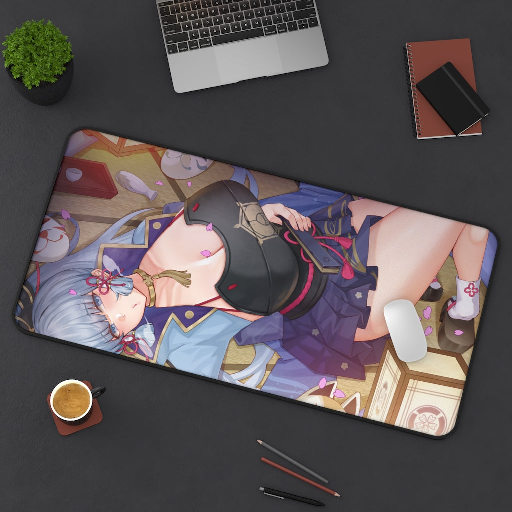 Genshin Impact Sexy Mousepad - Hot Ayaka Gaming Desk Mat - Ecchi Playmat