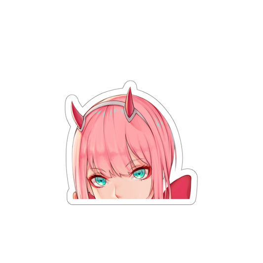 Zero Two Peeker Sticker - Anime Peeker Car Decal